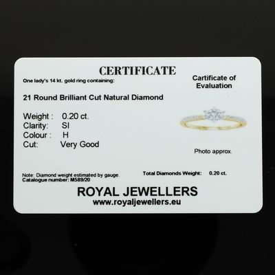 Fehér arany gyűrű 51-es méret (M589/20-51)